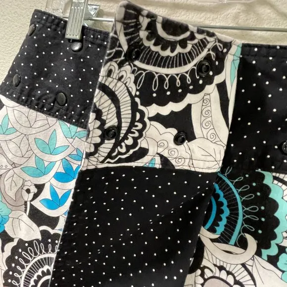 SWEET SPOT Sport Skirt, Adjustable/Reversible Mini, Black/White/Aqua -  2-14