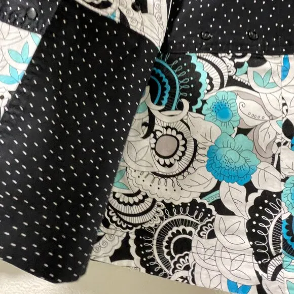 SWEET SPOT Sport Skirt, Adjustable/Reversible Mini, Black/White/Aqua -  2-14