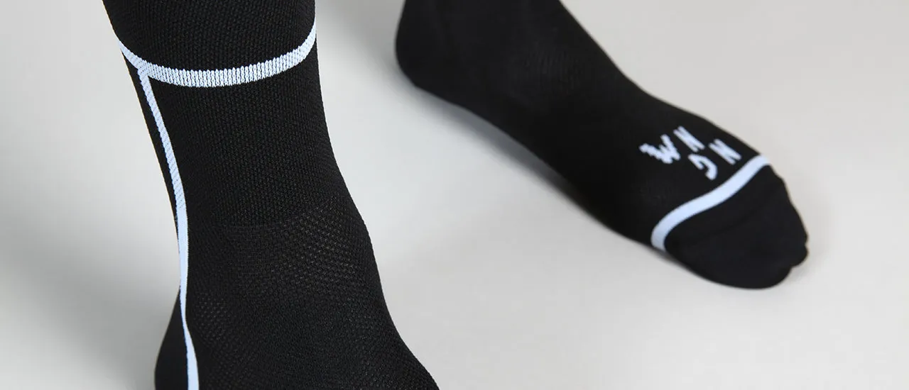 T-section Air Socks Long - Black