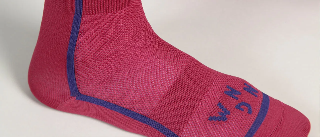 T-section Air Socks Long - Burgundy