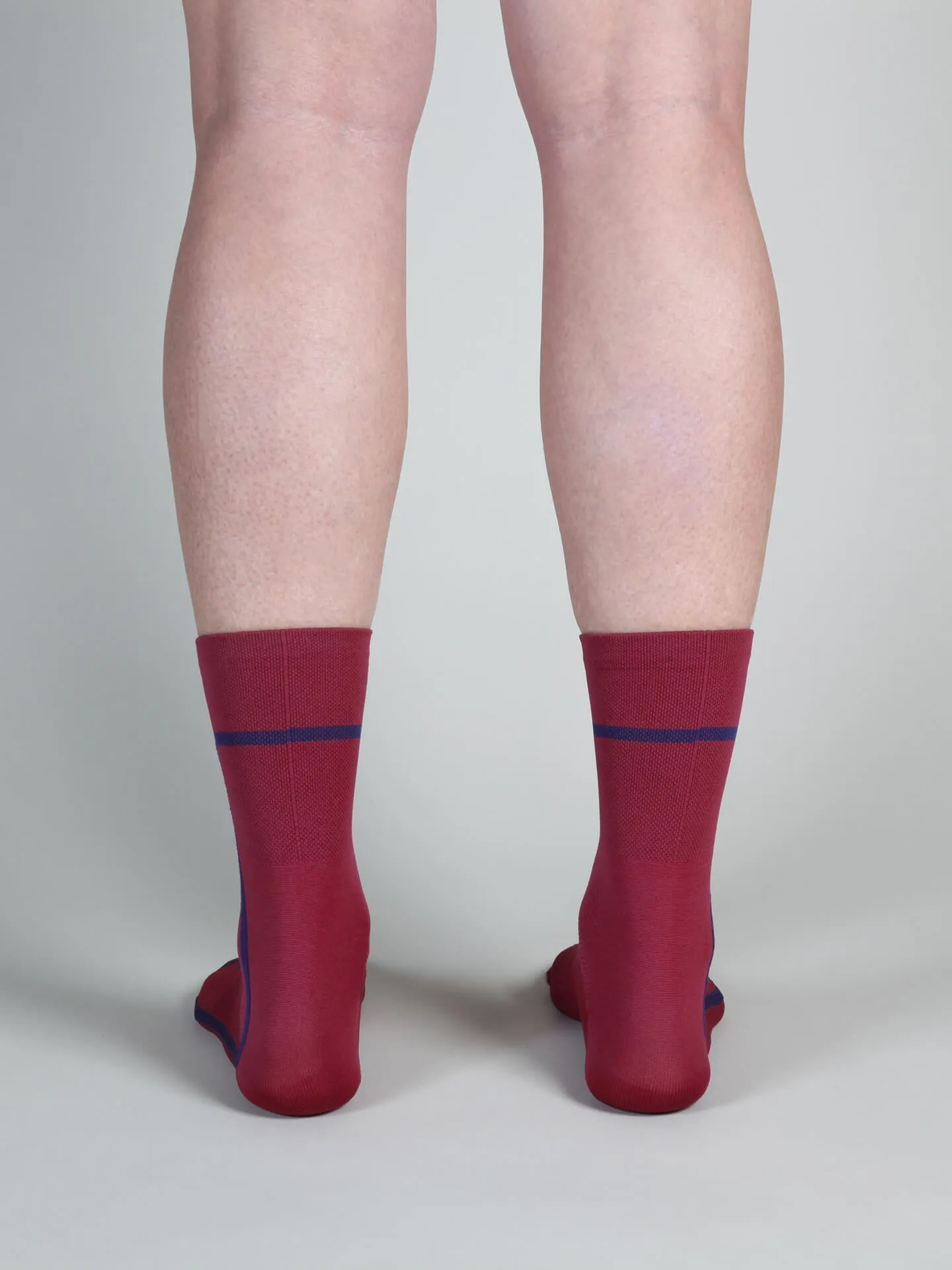 T-section Air Socks Long - Burgundy