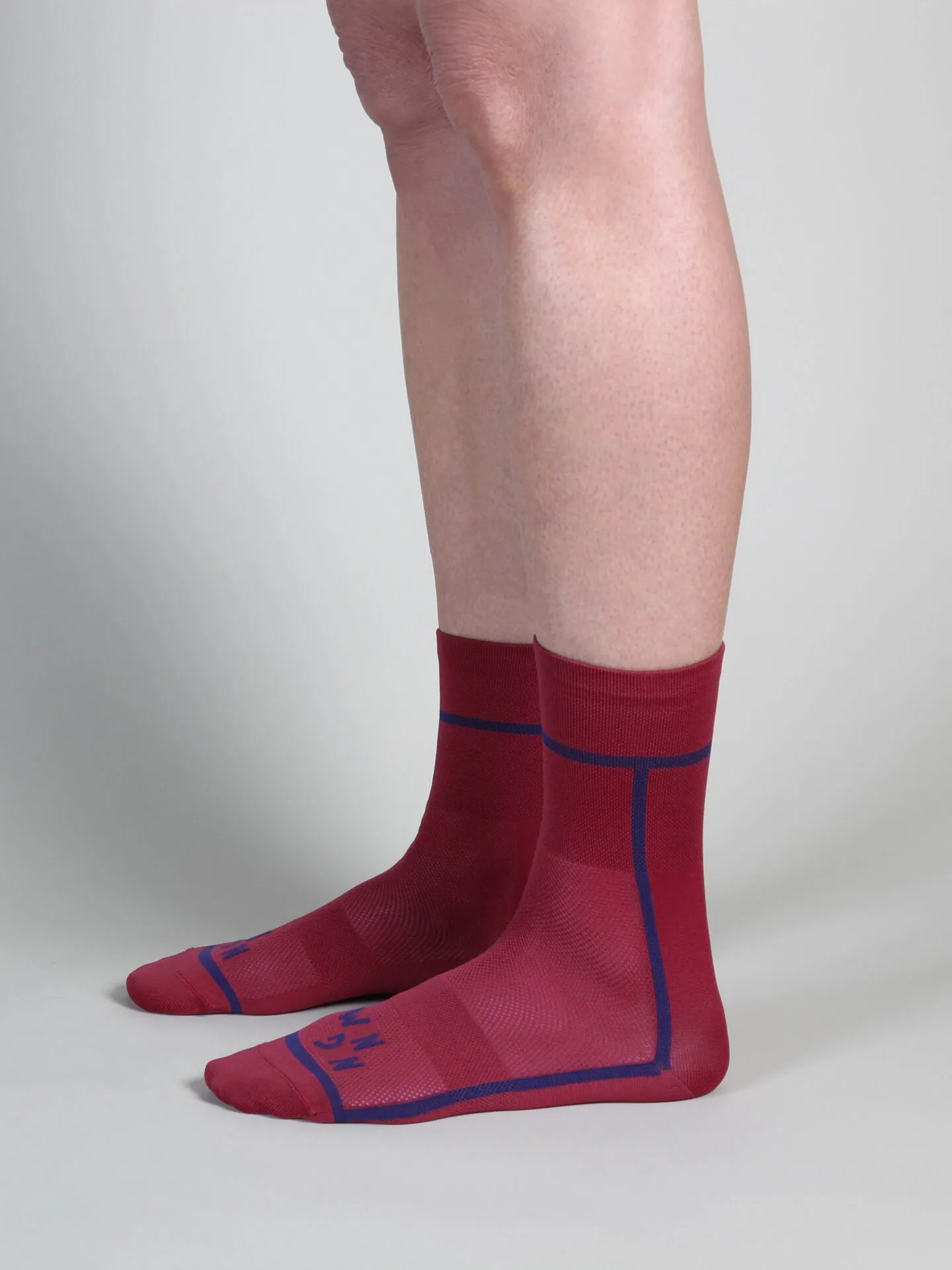 T-section Air Socks Long - Burgundy