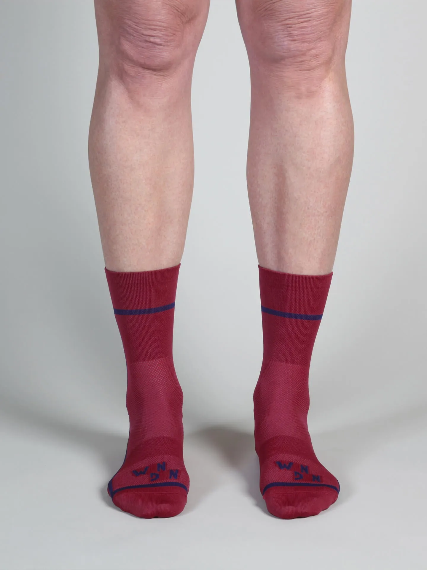 T-section Air Socks Long - Burgundy