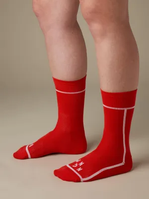 T-section Air Socks Long - Red
