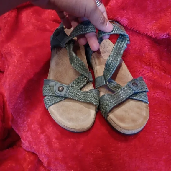 Taos Footwear Women's Blue Sandals Size 6 Or 6.5