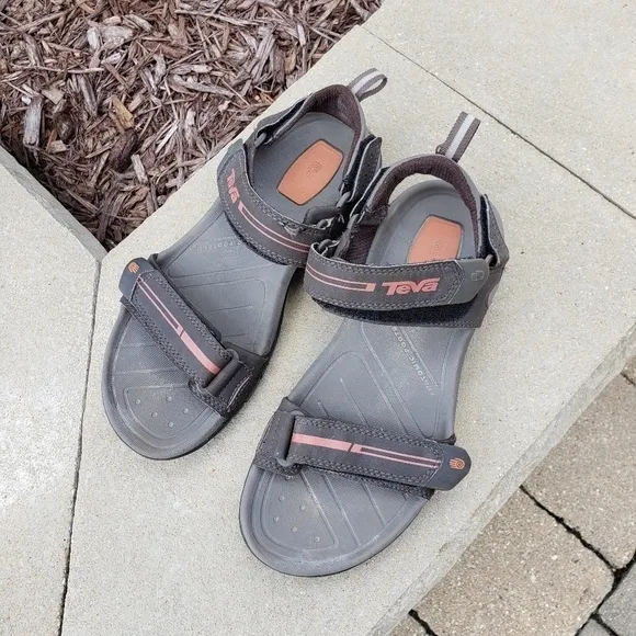TEVA Men's Sandals Brown/Orange Size 7
