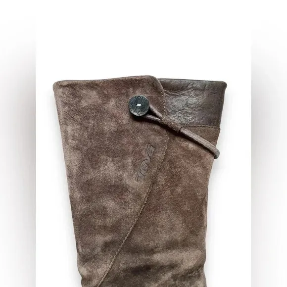Teva Montecito Suede Leather Side Zip Mid-Calf Boots