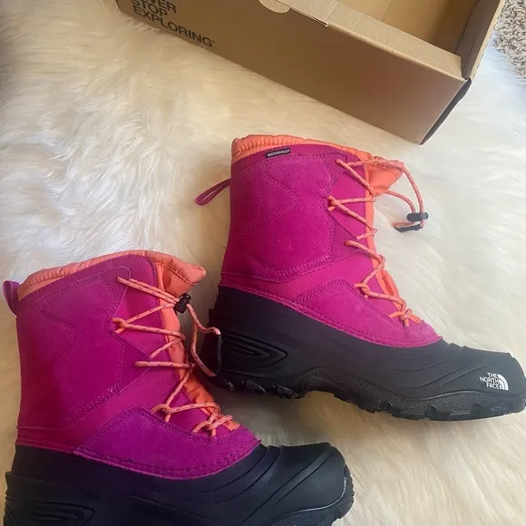 The North Face Alpenglow Pink Waterproof Boots