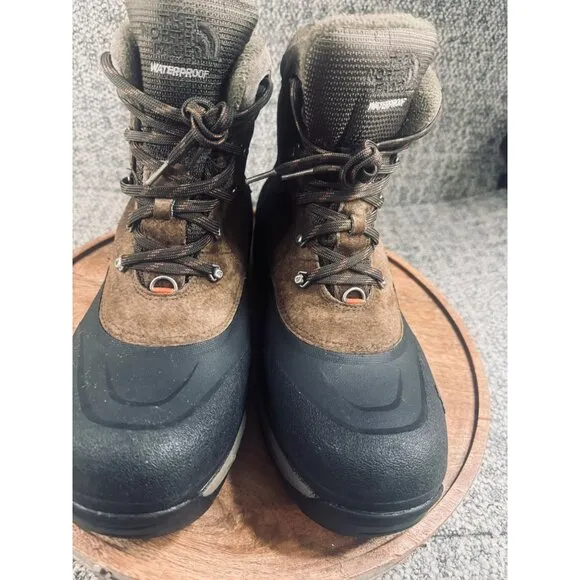 The North Face Chilkats Mens Waterproof Brown Suede &amp; Rubber Snow Boots Sz 14