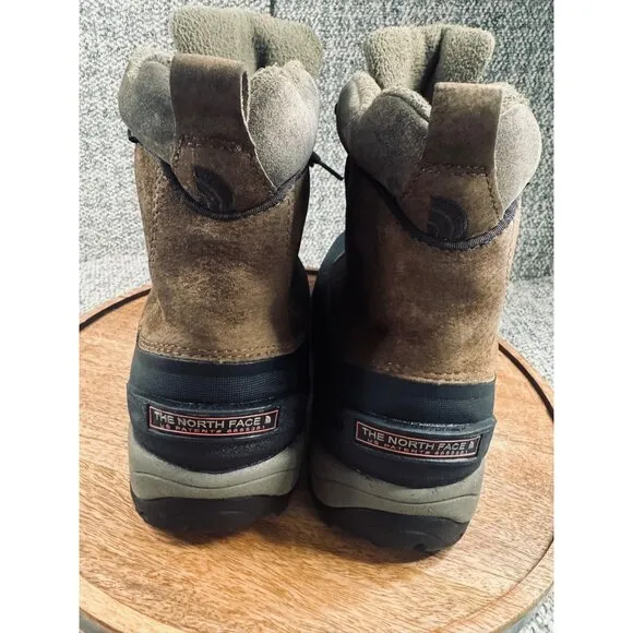The North Face Chilkats Mens Waterproof Brown Suede &amp; Rubber Snow Boots Sz 14