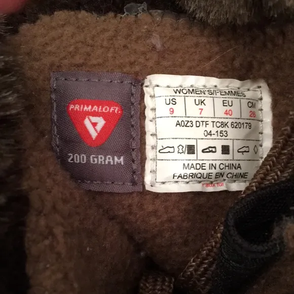 The North Face Nuptse Purna brown suede waterproof boot 9