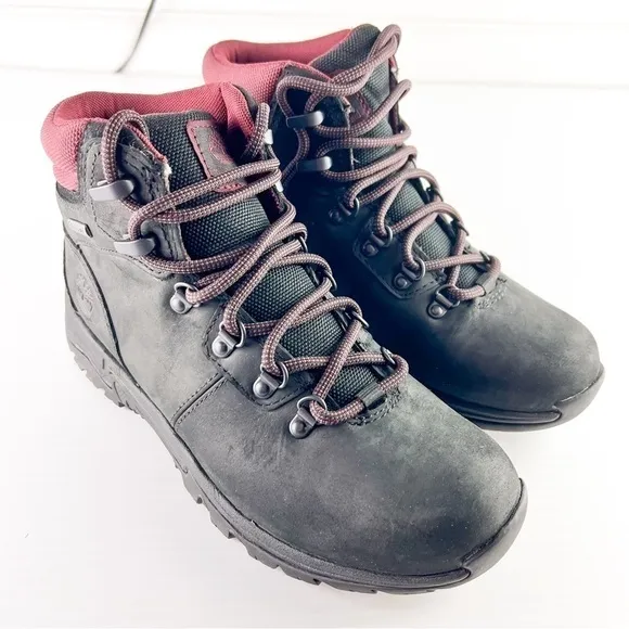 Timberland Boots Women's 6.5 Black Mt. Maddsen Waterproof Mid Hiking Boot Shoes