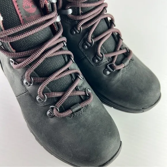 Timberland Boots Women's 6.5 Black Mt. Maddsen Waterproof Mid Hiking Boot Shoes
