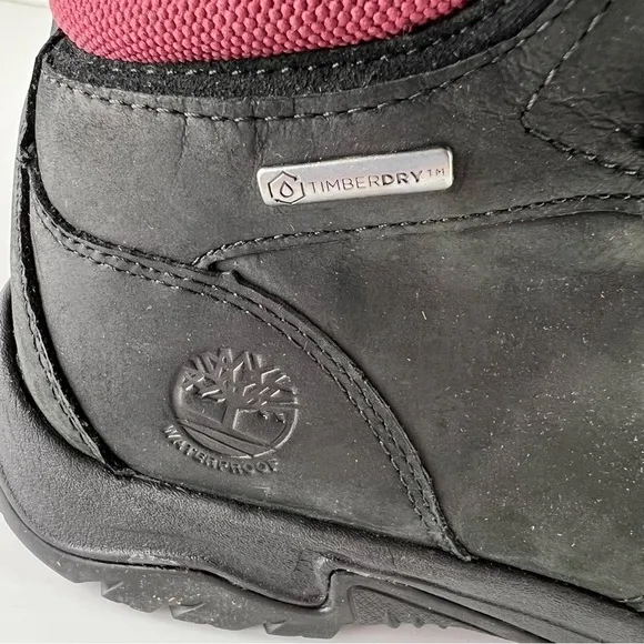 Timberland Boots Women's 6.5 Black Mt. Maddsen Waterproof Mid Hiking Boot Shoes