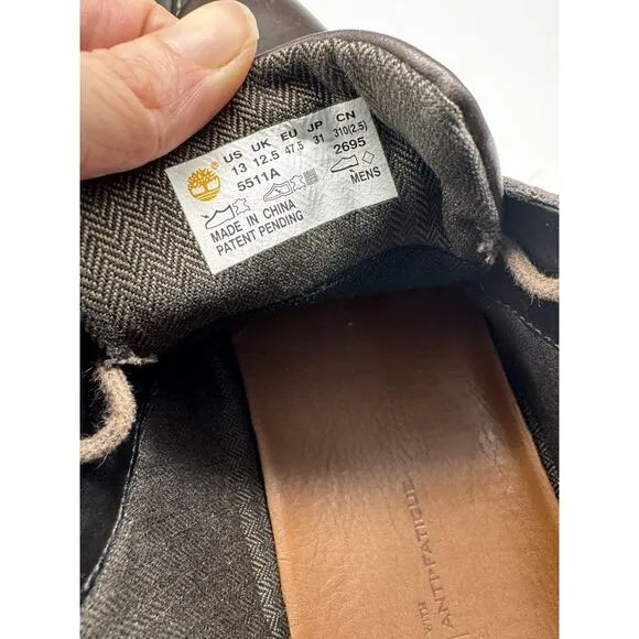 Timberland Earthkeepers Anti Fatigue Brook Park Brown Leather Chukka Boots Sz 13