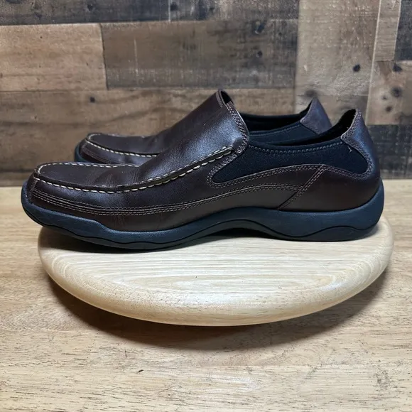 Timberland Mens Brown Earthkeepers Anti-Fatigue Leather Loafers 3147R Size 12M