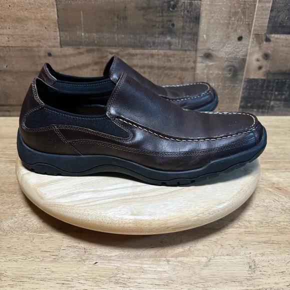 Timberland Mens Brown Earthkeepers Anti-Fatigue Leather Loafers 3147R Size 12M