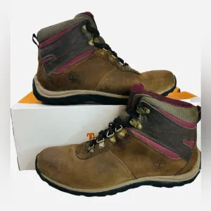 Timberland Norwood Women’s Mid Waterproof Dark Brown Hiking Boots Size 9.5