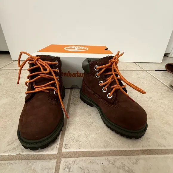 Timberland Premium Toddler's Dark Brown Boots