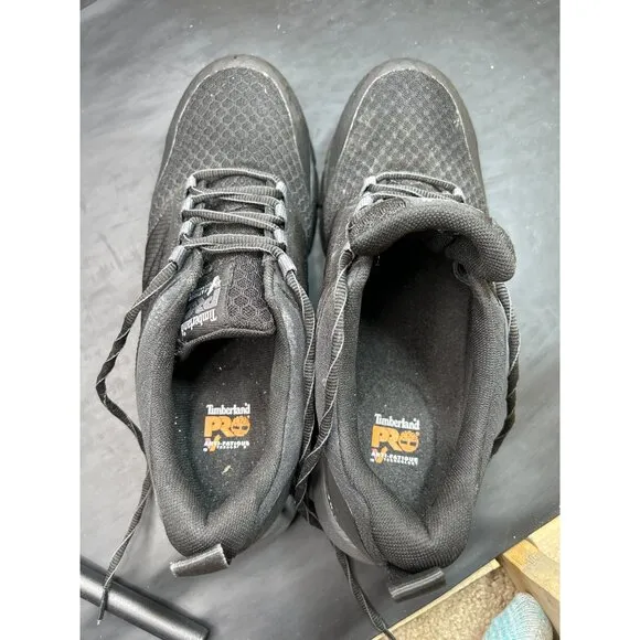 Timberland PRO Mens Black Anti-Fatigue Composite Toe Work Sneakers Size 11