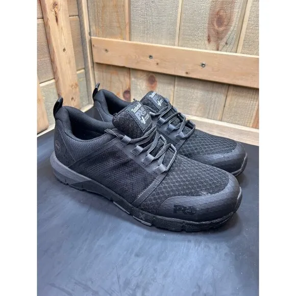 Timberland PRO Mens Black Anti-Fatigue Composite Toe Work Sneakers Size 11
