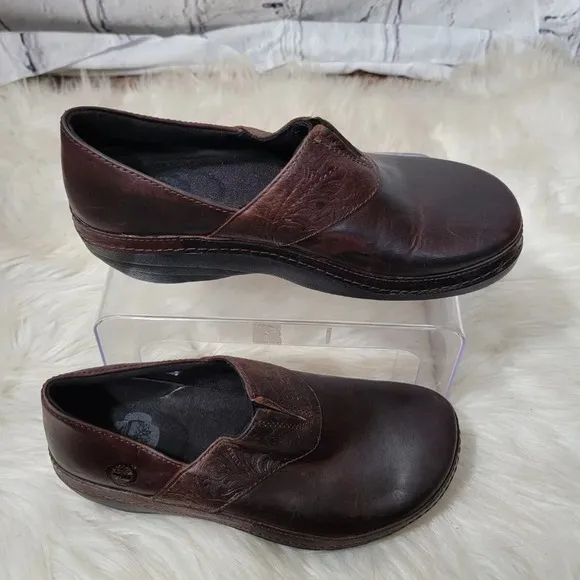 Timberland PRO Revina Slip Resistant Work Shoe Clogs Womens 8 Anti Fatique Brown