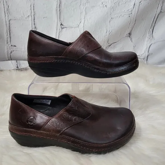Timberland PRO Revina Slip Resistant Work Shoe Clogs Womens 8 Anti Fatique Brown