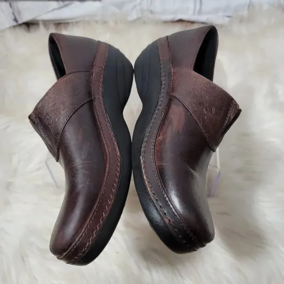 Timberland PRO Revina Slip Resistant Work Shoe Clogs Womens 8 Anti Fatique Brown