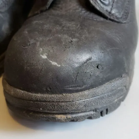 Timberland PRO Women's Black Leather Titan Alloy Toe Work Boot Size 9 M