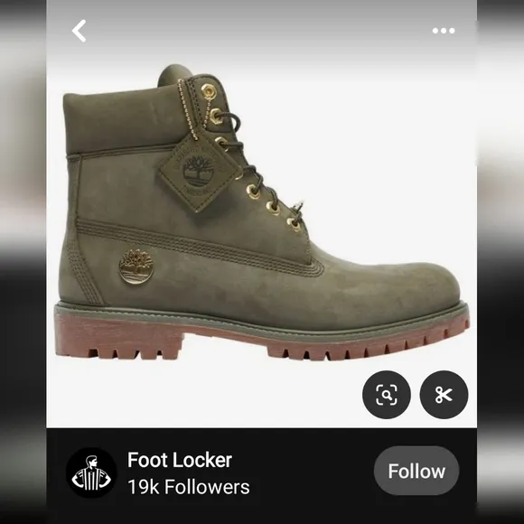 Timberland ReBOTL Boots Boy's Classic 6-Inch Waterproof Green Nubuck Suede