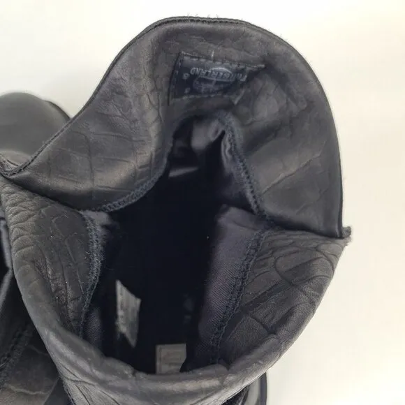 Timberland Roll Top Boys Boots Waterproof Black Winter Size 5.5 DS