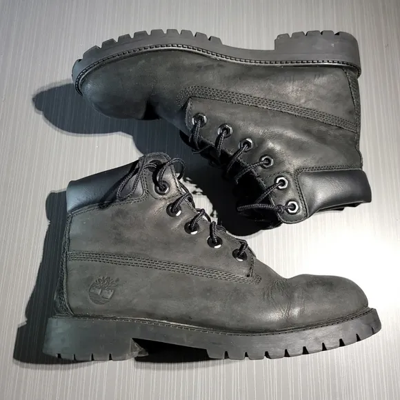 Timberland Waterproof‎ Leather Black Boots Mens 5 Women 6.5 12907 Primaloft 200.