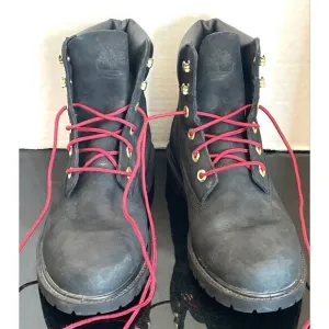 TIMBERLAND WOMEN'S Heritage 6-IN BLACK PREMIUM WATERPROOF BOOTS WOMEN’S SIZE 10