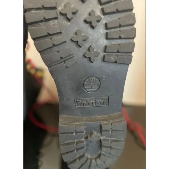 TIMBERLAND WOMEN'S Heritage 6-IN BLACK PREMIUM WATERPROOF BOOTS WOMEN’S SIZE 10