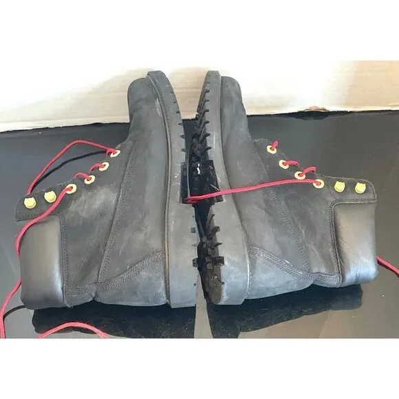 TIMBERLAND WOMEN'S Heritage 6-IN BLACK PREMIUM WATERPROOF BOOTS WOMEN’S SIZE 10