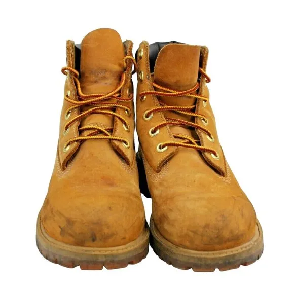 Timberland Youth Size 4.5 M Waterproof Leather Wheat Classic 6 inch Work Boots
