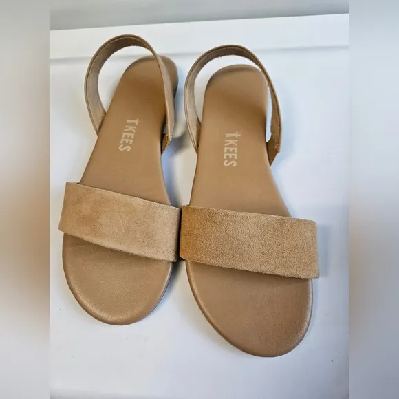 TKEES Women's Tan Sandals Uk40 US 9 NWOT
