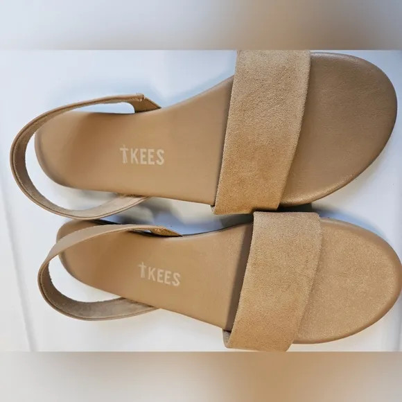 TKEES Women's Tan Sandals Uk40 US 9 NWOT