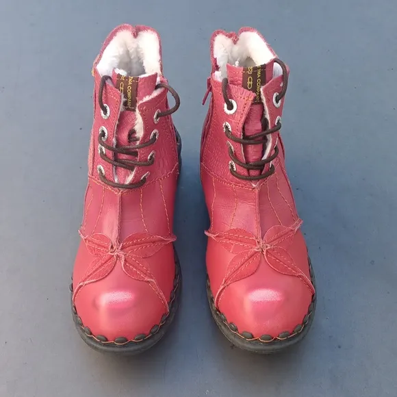 TMA EYES Brand Ladies Washed Leather Oxford Boots Mother Shoes (GERMANY))