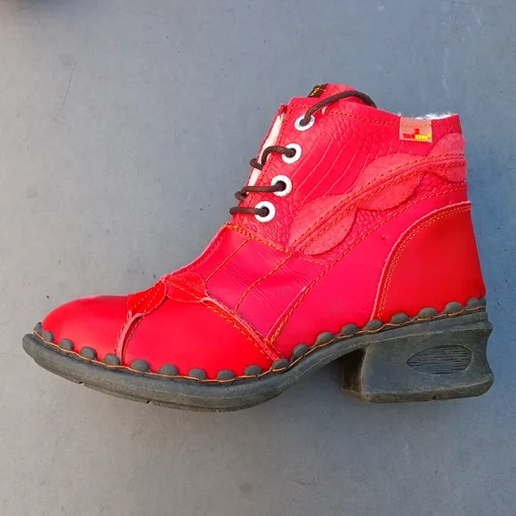 TMA EYES Brand Ladies Washed Leather Oxford Boots Mother Shoes (GERMANY))