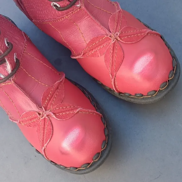 TMA EYES Brand Ladies Washed Leather Oxford Boots Mother Shoes (GERMANY))