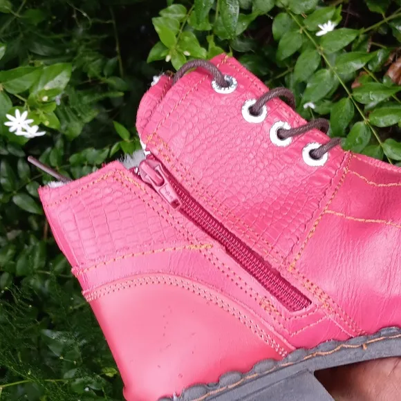 TMA EYES Brand Ladies Washed Leather Oxford Boots Mother Shoes (GERMANY))