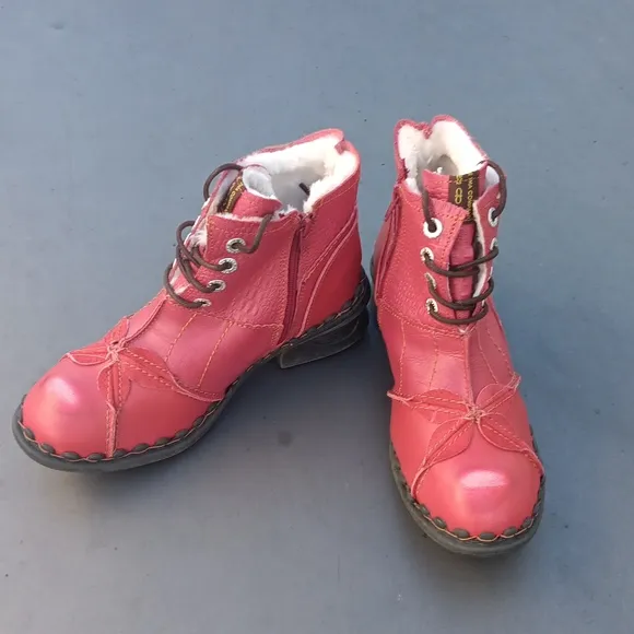 TMA EYES Brand Ladies Washed Leather Oxford Boots Mother Shoes (GERMANY))