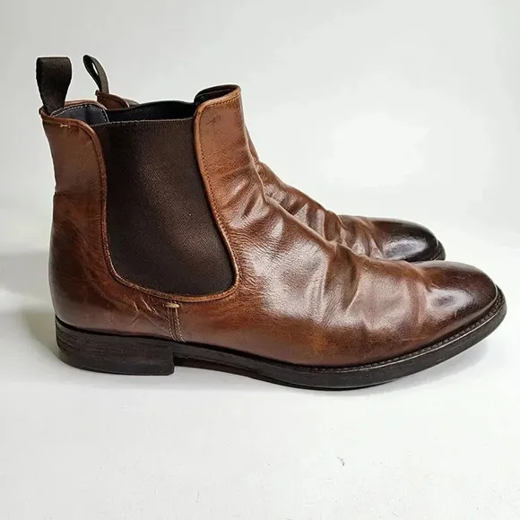 To Boot New York Beckham Chelsea Boots Size 8.5 Brown Leather
