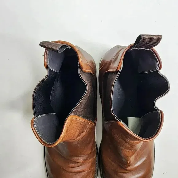 To Boot New York Beckham Chelsea Boots Size 8.5 Brown Leather