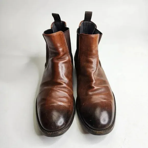 To Boot New York Beckham Chelsea Boots Size 8.5 Brown Leather