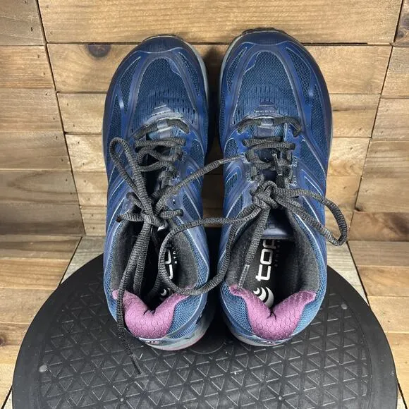 Topo Ultraventure Women’s Size 7 Vibram Running Shoes Blue Black Athletic