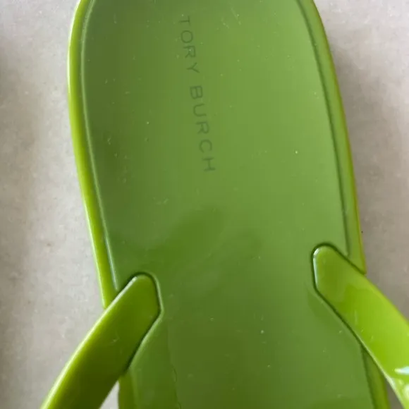 TORY BURCH CANDY APPLE GREEN JELLY SANDALS!! New!! Size 10