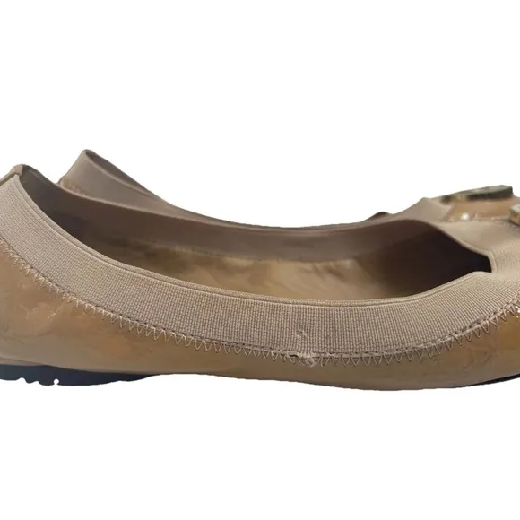 Tory Burch flats Shoes size 9 Ballet Slip Ons Camel Tan