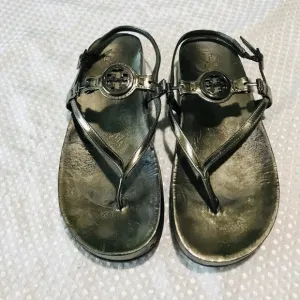 Tory Burch silver sandals